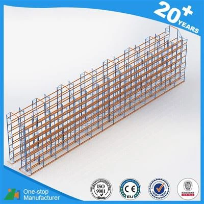 Rack tal-aisle dojoq ta 'kapaċità għolja Użu ta' maħżen tal-pallet racks ta 'racking VNA